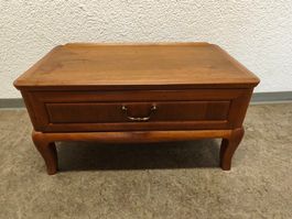 Vintage Nachttisch Massiv Holz mit Schublade 58x32x31cm