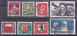 PJ 1927 + 1928, gestempelt.