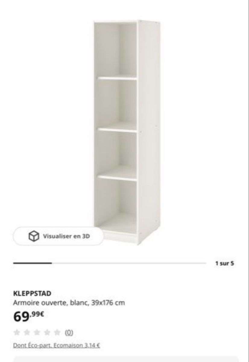 Schränke: Armoire ouverte IKEA – Neu (gemäss Beschreibung) aus Vich von NatachaCK