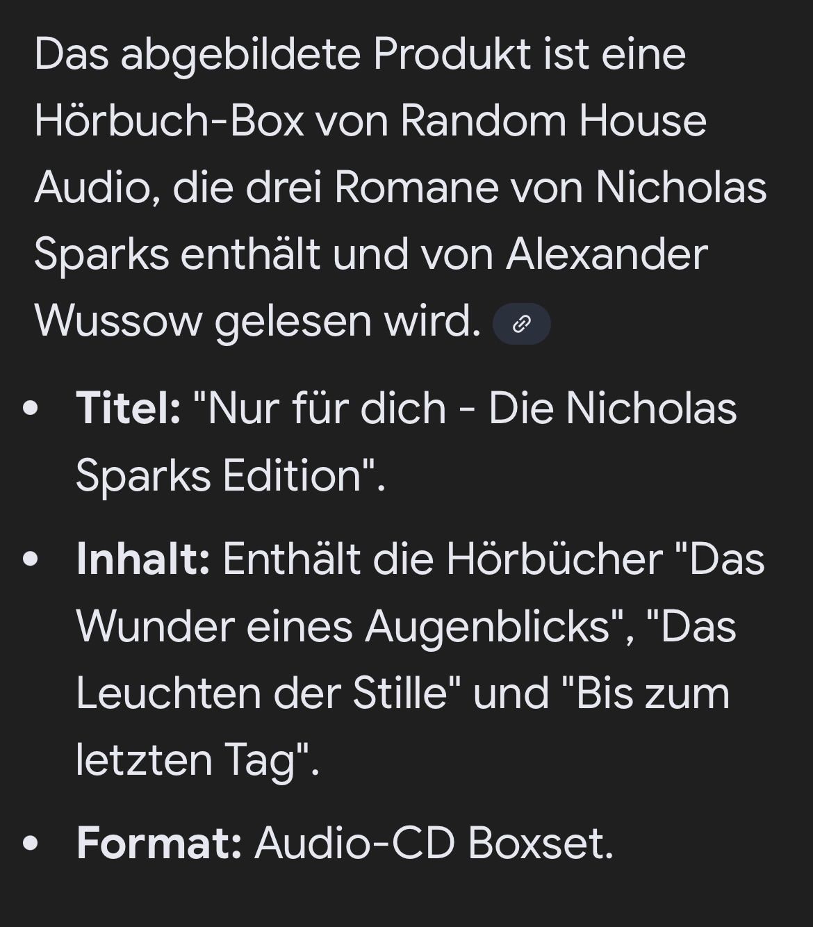 Audiolibri: Nicholas Sparks Audio CD-Box mit 3 Geschichten – Usato da Winterthur venduto da moschtli20 4