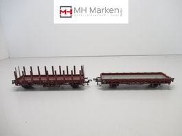 Fleischmann Flachwagen+Rungenwagen Ohne OVP DC GS H0