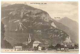 ST. MAURICE et la Dent de Morcles - Gare et Train