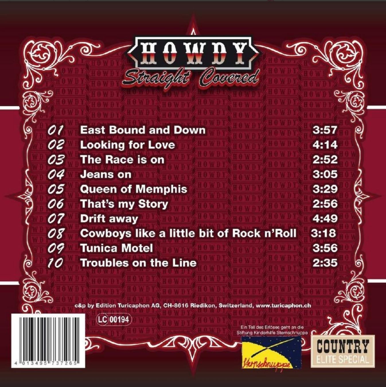 CD: Howdy - Straight Covered (CD) neu & ovp – Nuovo e nell'imballaggio originale da Brunnen venduto da Barfly5 1