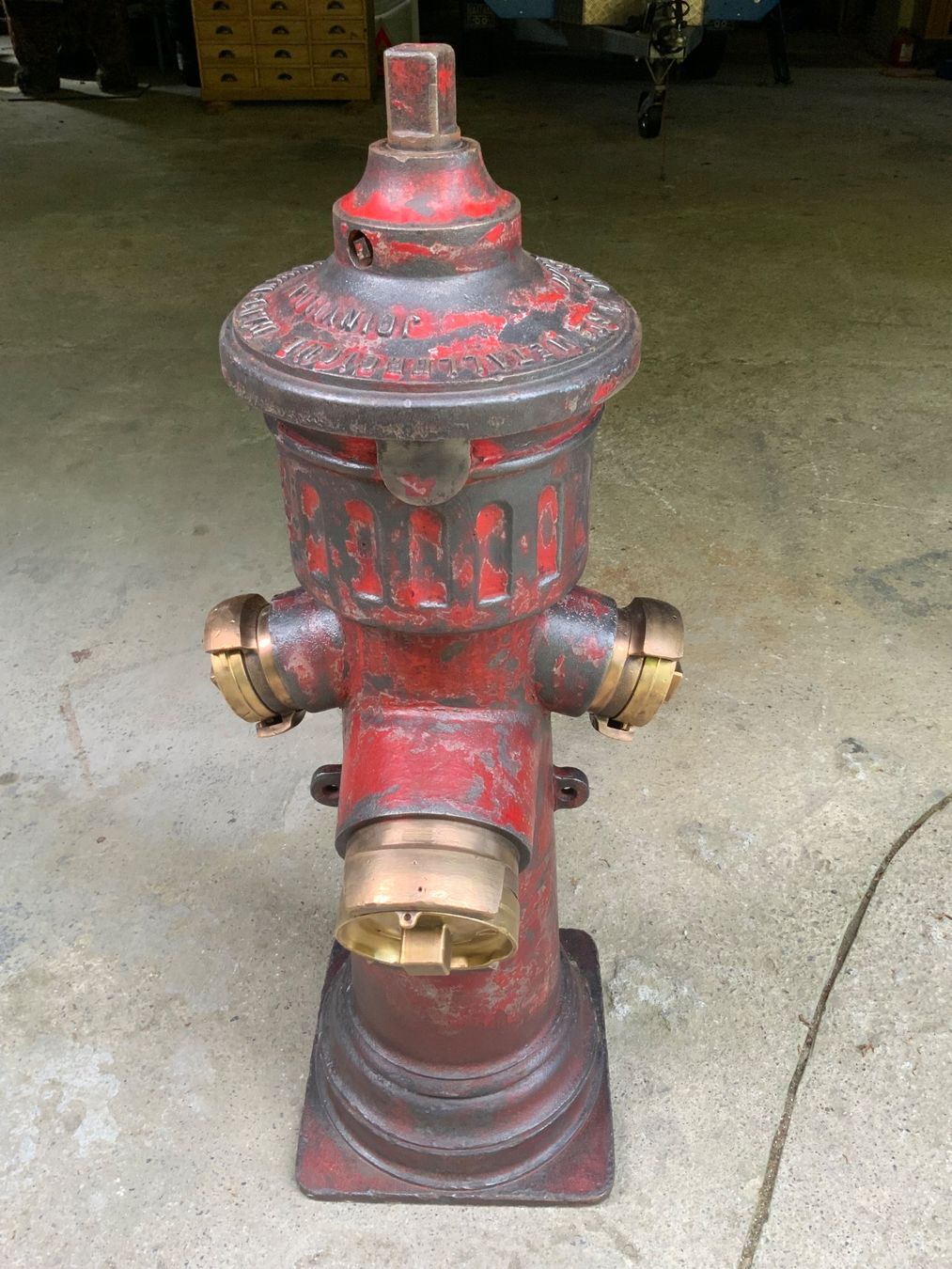 Sculture & Statue: Roter  Guss-Hydrant -Einzigartige Dekoration! – Usato da Willisau venduto da Minali