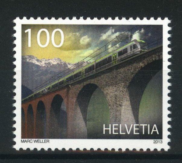 Tutti i francobolli: 2013, 100 Jahre Lötschbergbahn ** – Usato da Willisau venduto da Vollstempel
