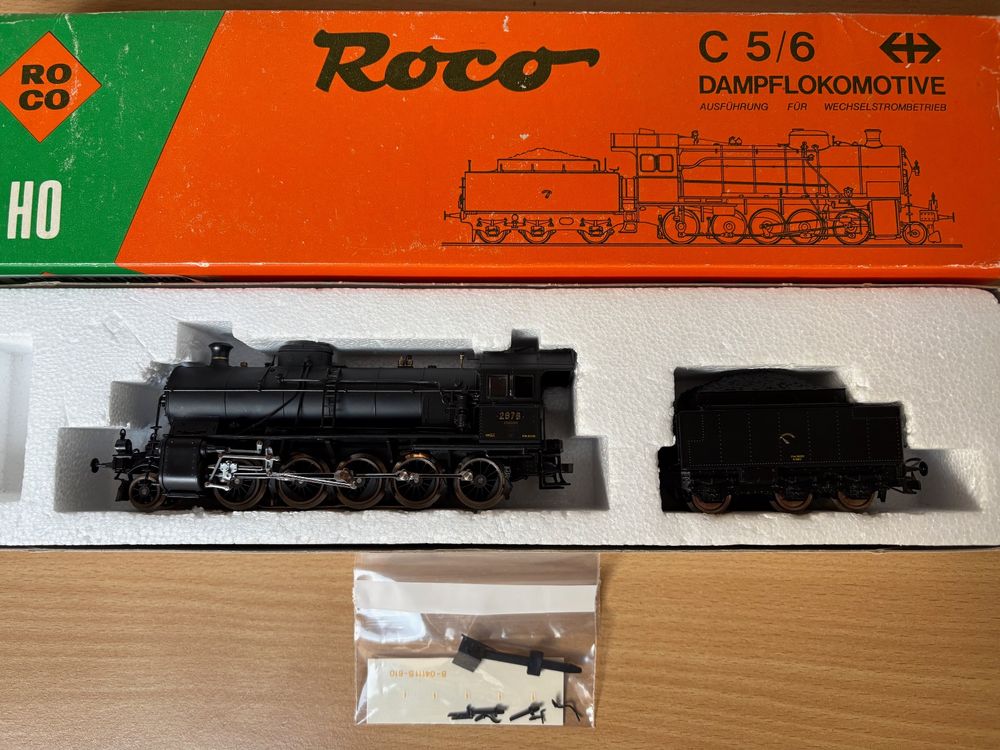 Roco 14111A Dampflok C 5/6 Elefant SBB H0 AC analog (Gebraucht) in ...