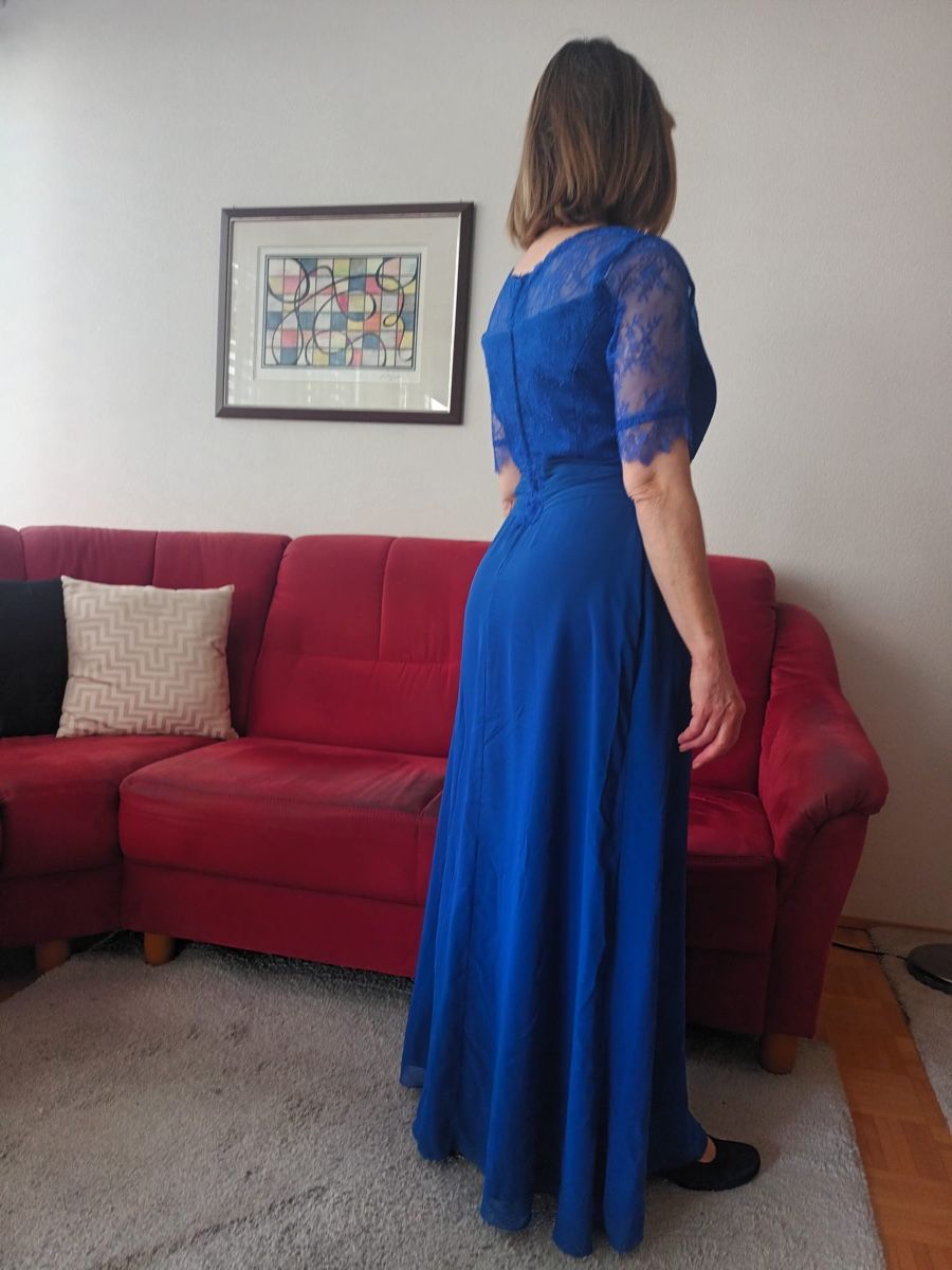 Kleider: Abendkleid blau Gr. 40 – Neu (gemäss Beschreibung) aus Basel von MrsMiri 2