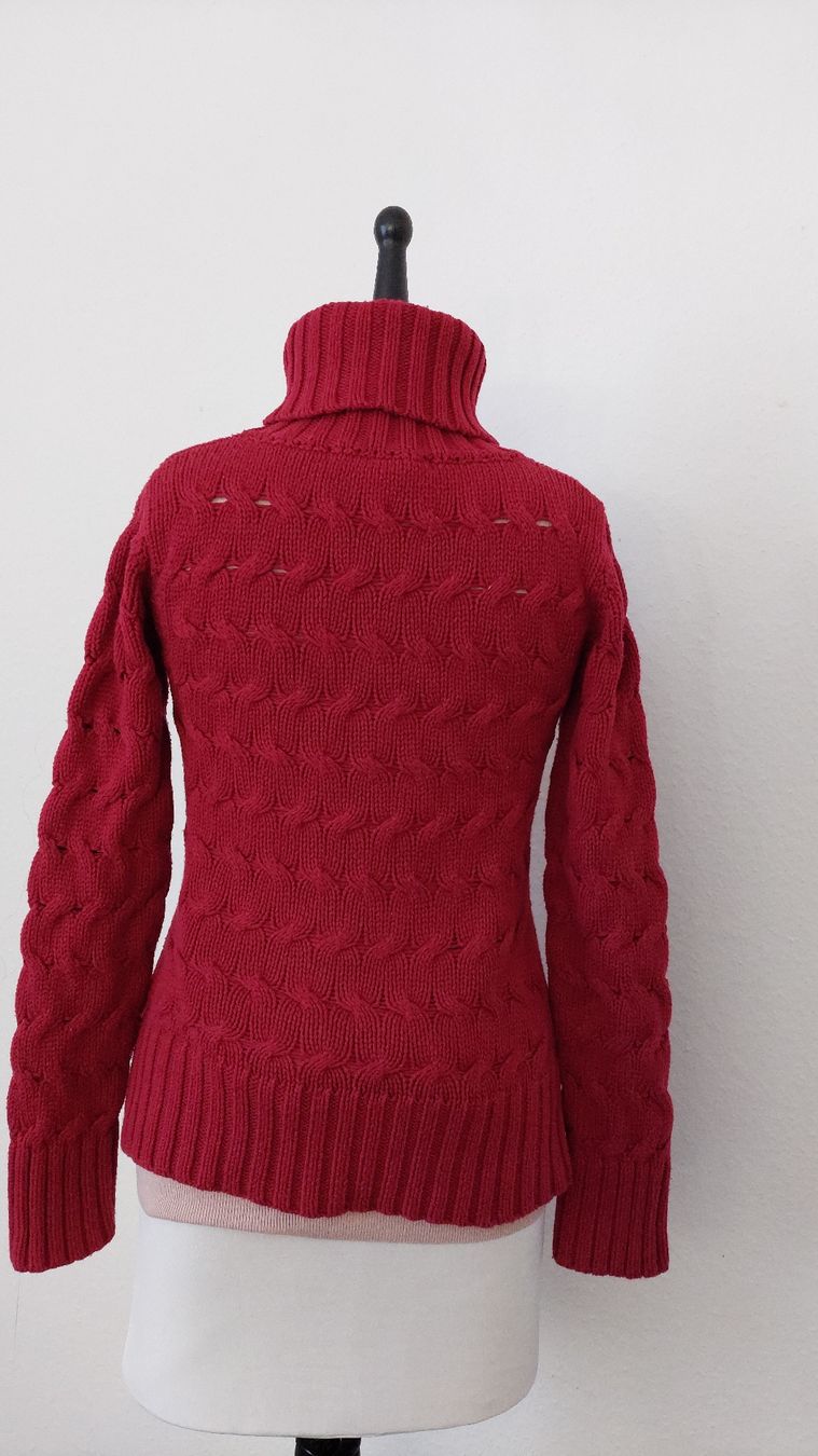 Maglioni & Felpe: Roter Strickpullover mit Rollkragen Winter gr. S – Usato da Gwatt (Thun) venduto da Letzte-Chance 2