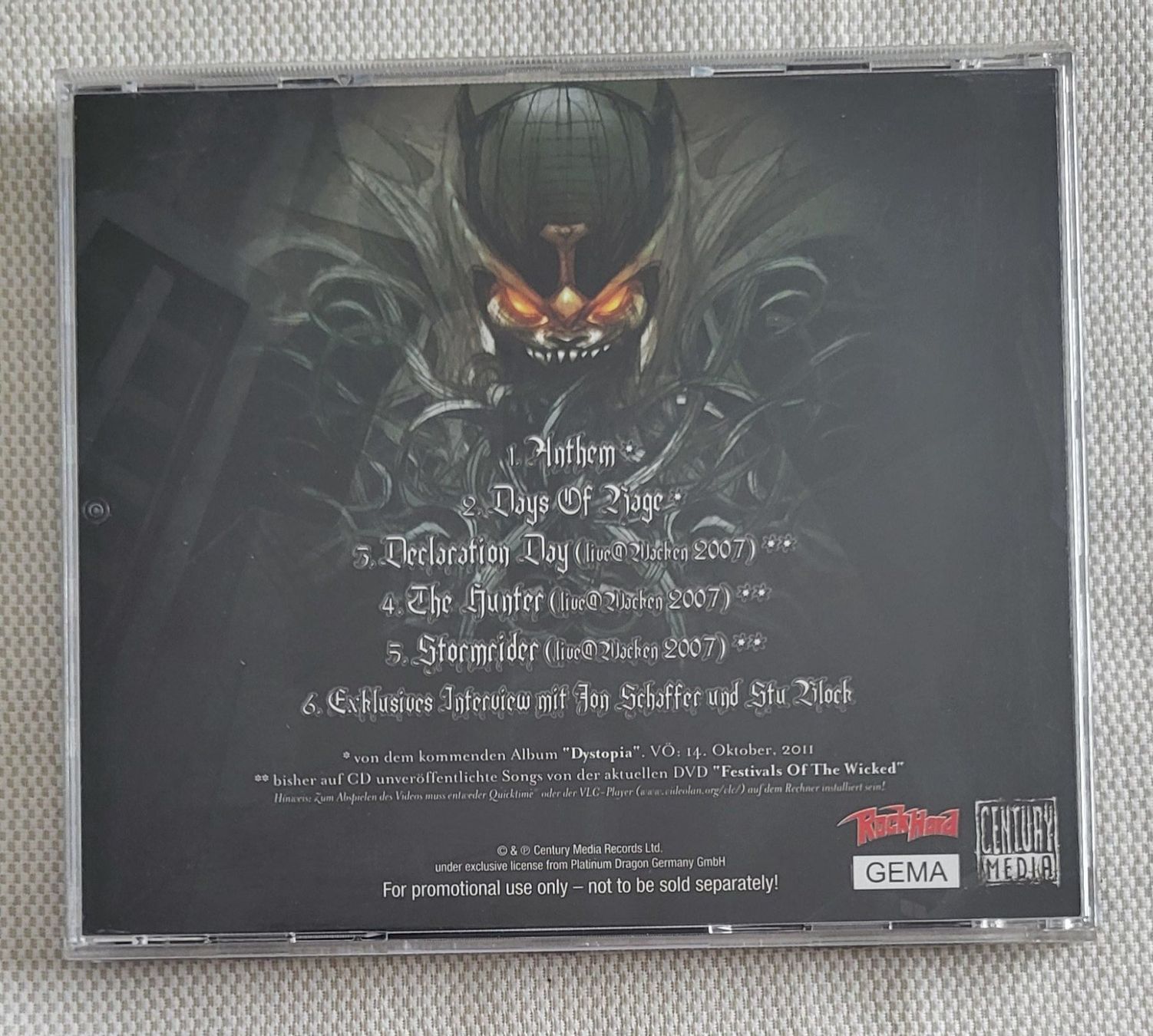 CDs: Iced Earth - 5 Songs – Gebraucht aus Villars-sur-glane von Epsilonhike 1