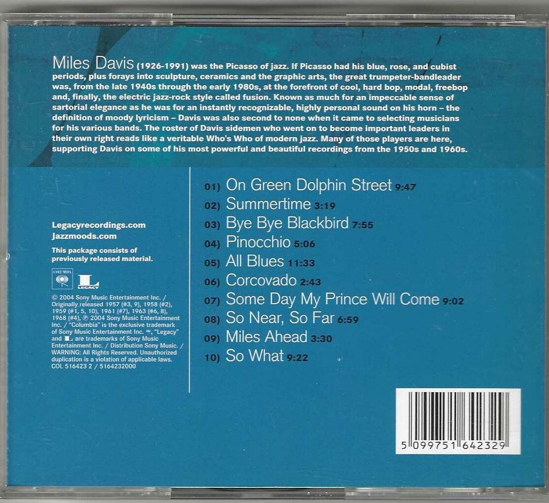 CDs: Miles Davis – Jazz Moods - Cool – Gebraucht aus Genève von CDLPBookS 1