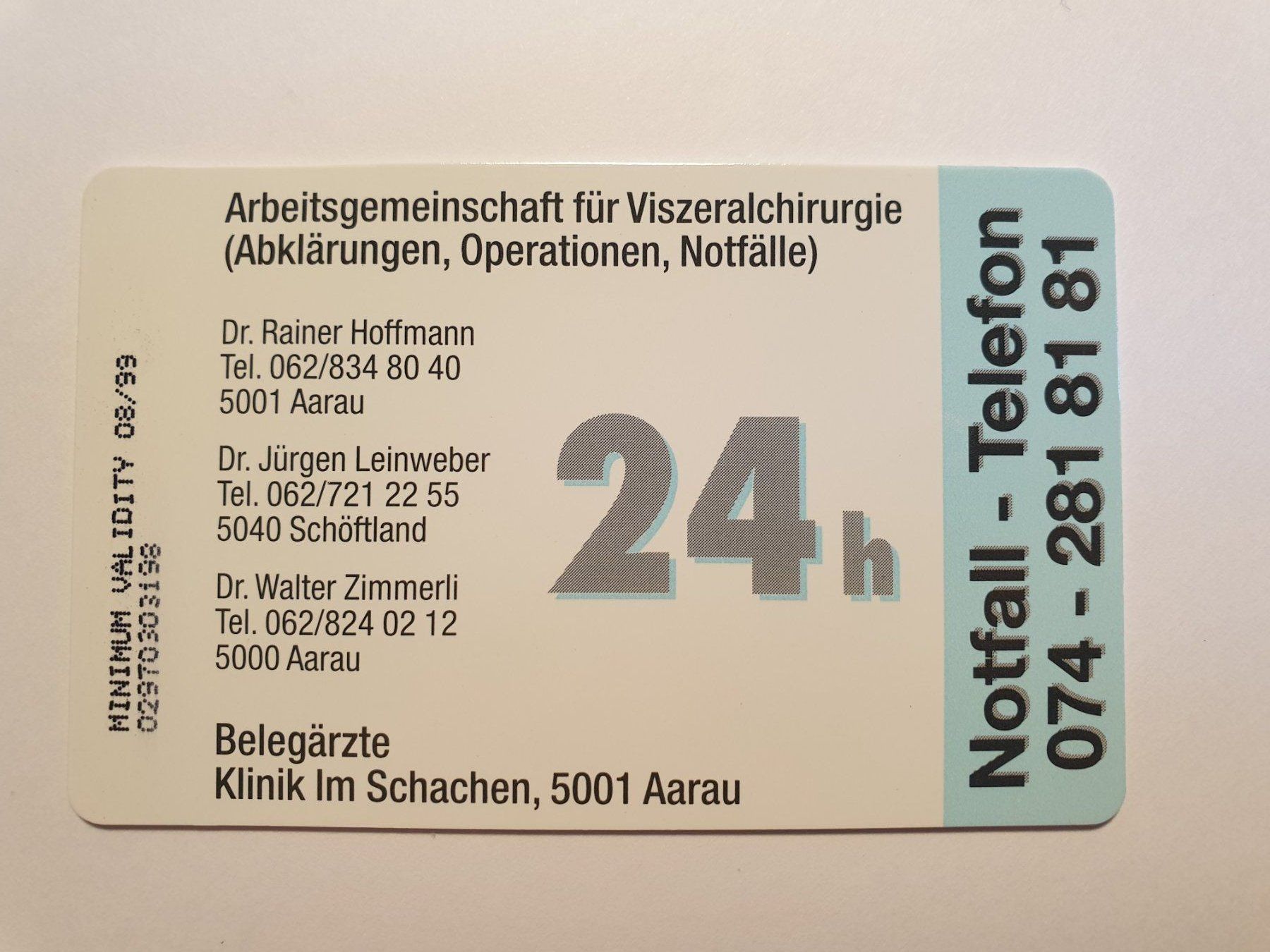 Schede telefoniche: Arbeitsgemeinschaft Klinik in Schachen ungebr – Nuovo (secondo la descrizione) da Rain venduto da chesz 1