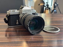 Nikkormat FT Spiegelreflexkamera mit Nikkor 35-70mm 3.5
