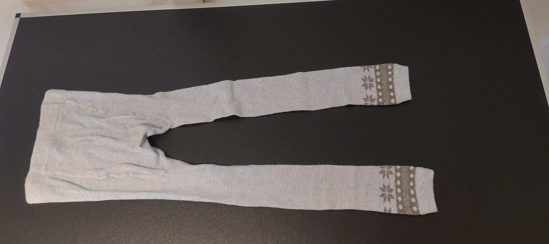 Strumpfhosen & Leggings: Kinder Strumpfhose Norwegermuster Hellblau Grau Gr. ca. 110 – Gebraucht aus Felben-Wellhausen von Awallner 3
