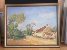 HUILE SUR TOILE DATÉE AU DOS?