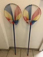 2 Kescher, Fangnetze, 24cm Durchmesser, Retro Spielzeug