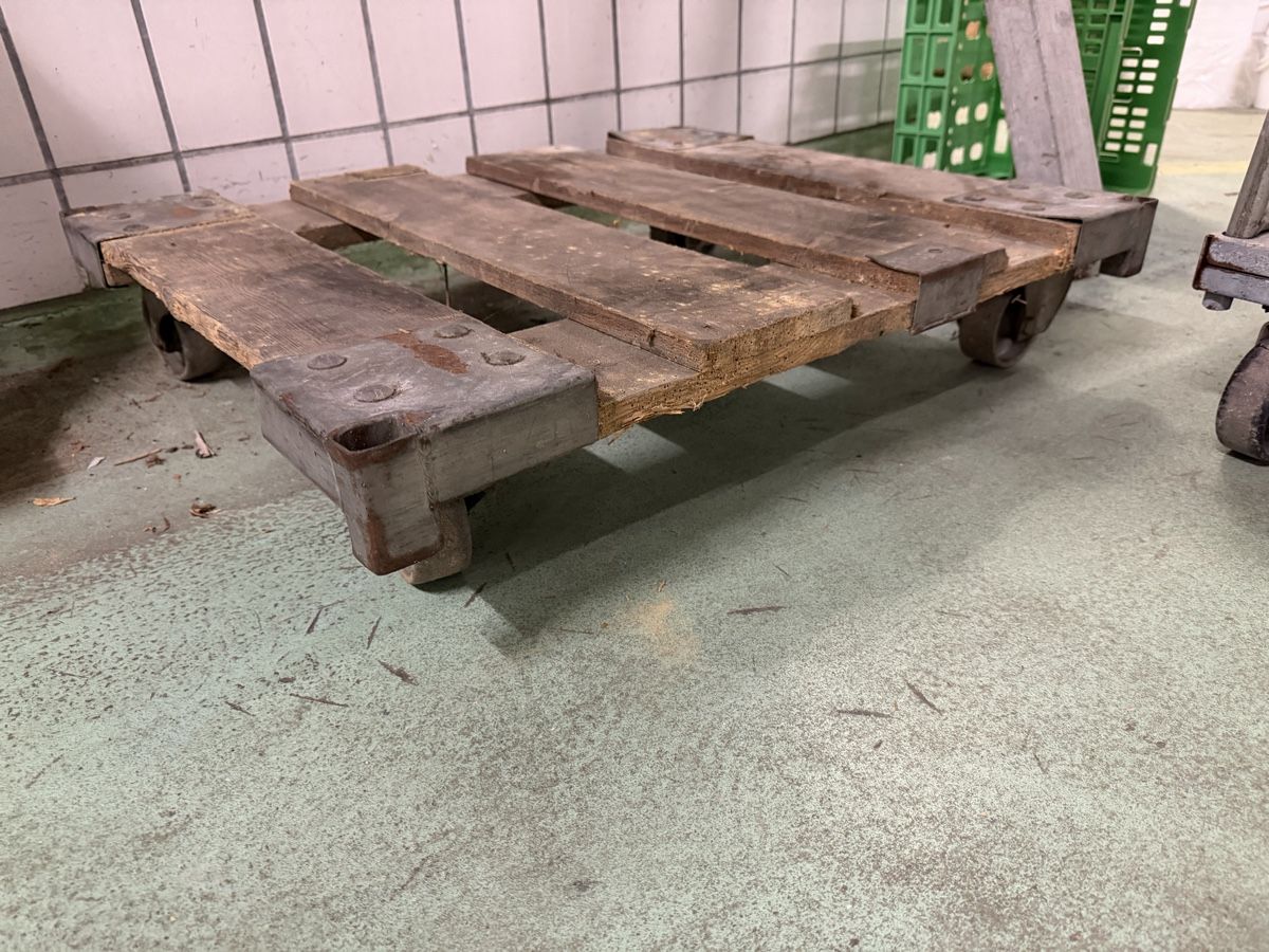 Valigie & Borse: Holz-Palette mit Rollen, stabil und gebraucht – Usato da Mörschwil venduto da philmensa 1