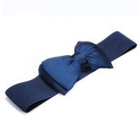 NEUER Stretch-Gürtel blau mit Masche für Gr. XS & S - 202466