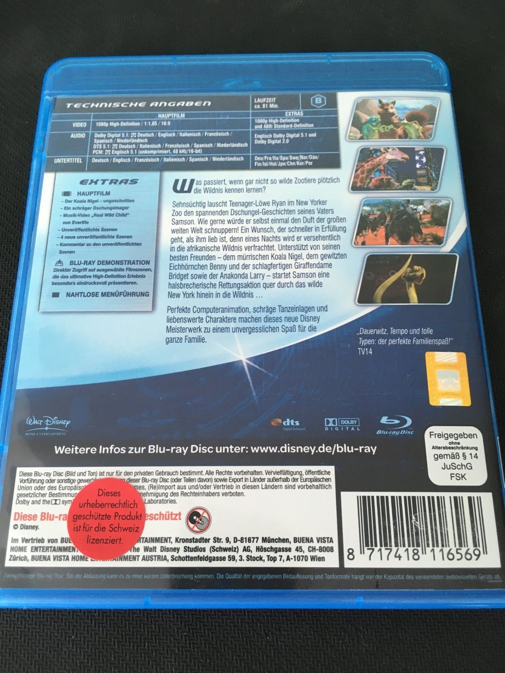 Alle DVDs: Disney - Tierisch Wild [Blu-ray] – Gebraucht aus St.Gallen von MedienJoe 1