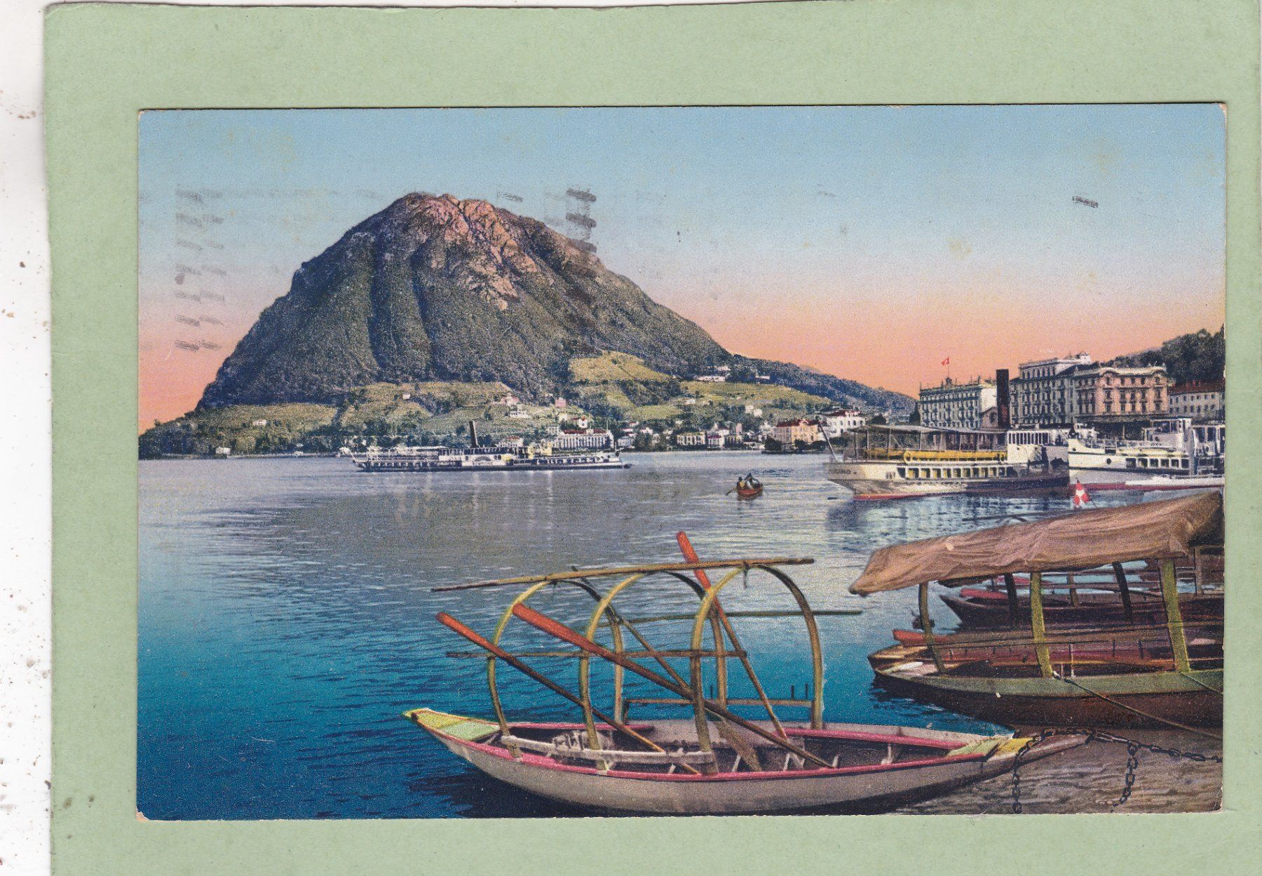 Ansichtskarten: Lugano 1923 – Gebraucht aus Herisau von Lisegrat2008
