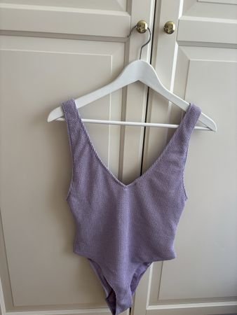 ZARA Purple Swimsuit Size L NP: 49.-