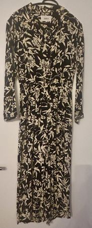 BA&SH Jumpsuit, Schwarz/Weiss,Gr. M