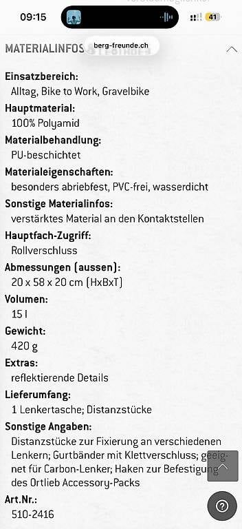 Ortlieb Taschen: 1x Gebrauchte Ortlieb Lenkertasche – Gebraucht aus Jona von Seraina_T 3
