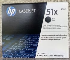 HP Toner 51x / Q7551X Schwarz neu für HP3005 M3027 M3035 mfp