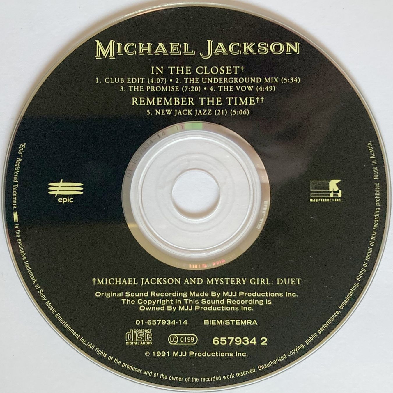 CD: MICHAEL JACKSON - IN THE CLOSET – Usato da Bottens venduto da hotter-than-hell 2
