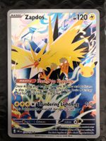Pokémon Karte Zapdos ENG 133/128 Celebrations neuwertig