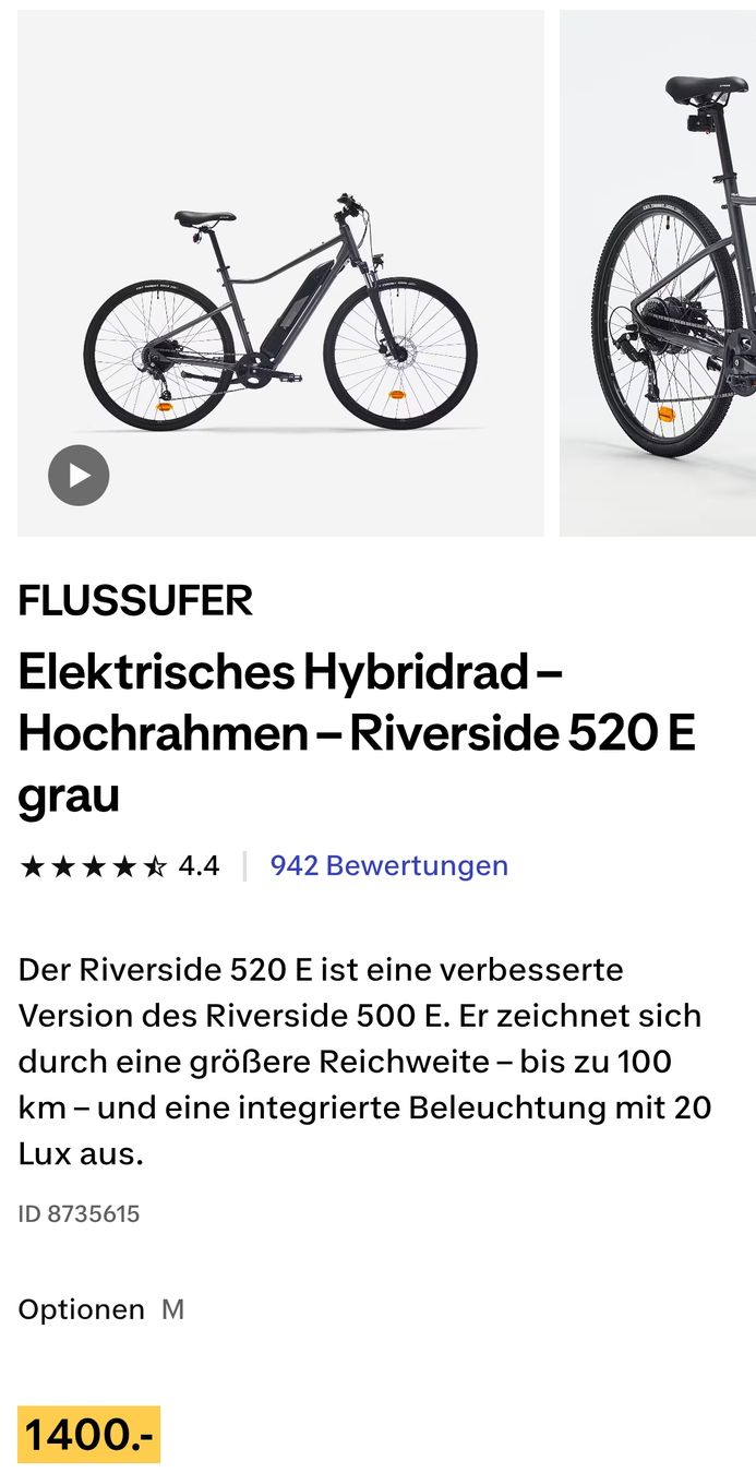 Biciclette: Elektrofahrrad / elektro velo riverside rs 520 e – Nuovo (secondo la descrizione) da Thörishaus venduto da raf_s5yr 9