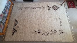 Original Berberteppich mit Fransen - 175 x 240 cm
