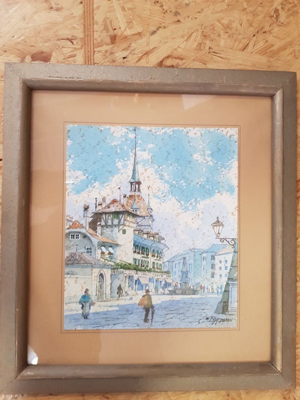 Dipinti: W. Eggimann Aquarell Bern - Holländerturm – Usato da Walterswil BE venduto da Lonitti