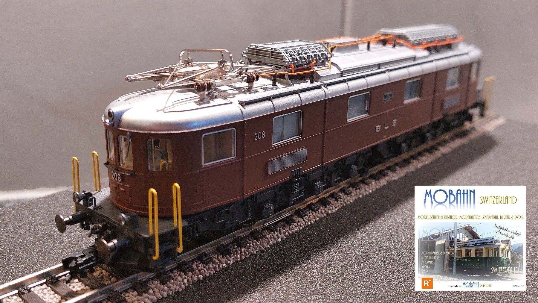 Roco Modelleisenbahnen: Roco 43710 - Ae 6/8 208 der BLS - mit DSS – Neu und originalverpackt aus Rotkreuz von MOBAHN-1zu87 1