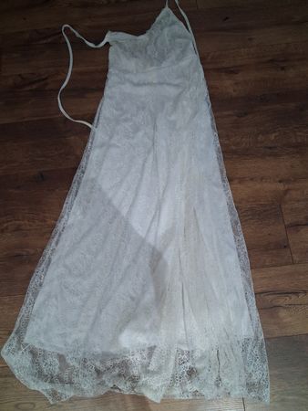 Spitzenkleid Standesamt kleid  Weiss Gr.M Neuwertig