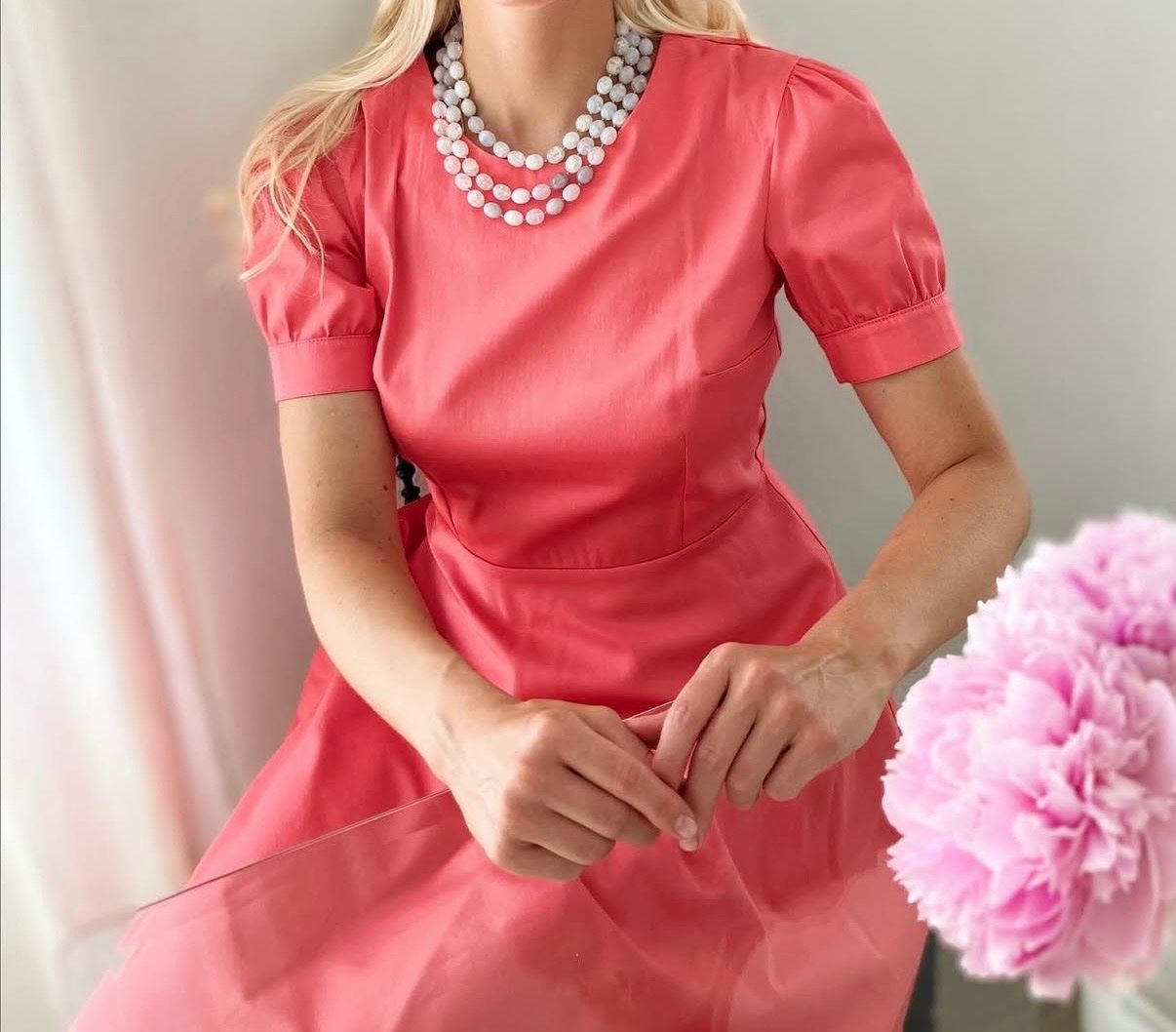 Vestiti: Baumwolle Tailor made Kleid mit Futter – Nuovo e nell'imballaggio originale da Walchwil venduto da Maxana 1