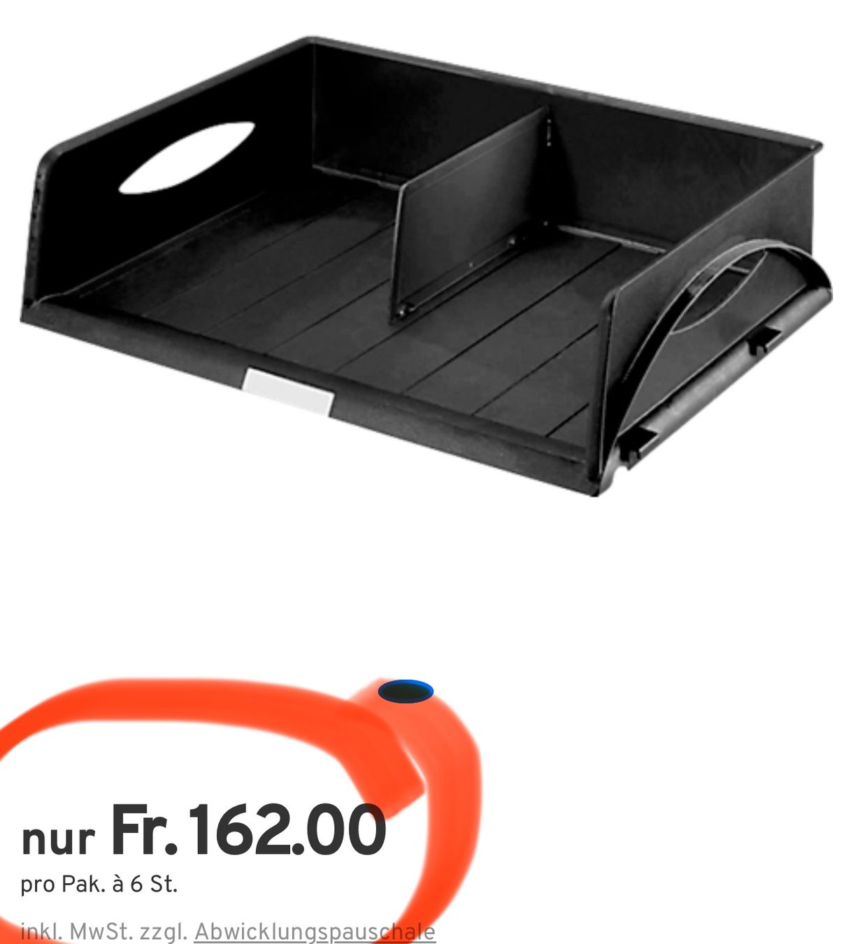 Leitz Raccoglitori: LEITZ® Ablagekorb Sorty Jumbo, DIN A3 quer, schwarz – Nuovo e nell'imballaggio originale da Necker venduto da liq24 1