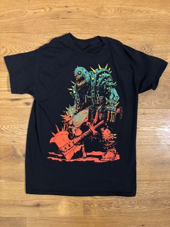 Skull Horror Splatter Monster Black Metal Shirt