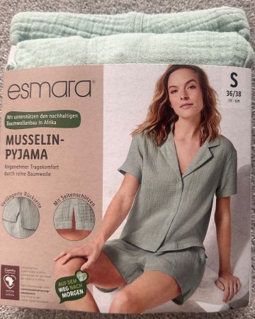 Musselin Pyjama, Neu, Gr. S