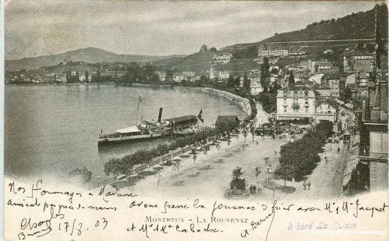Cartoline postali: Montreux - Hafen + 1903 – Usato da Emmenbrücke venduto da teestube