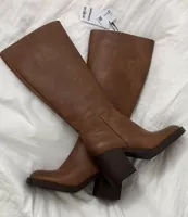 Stiefel Bershka braun Absatzschuhe neu mit Etikett