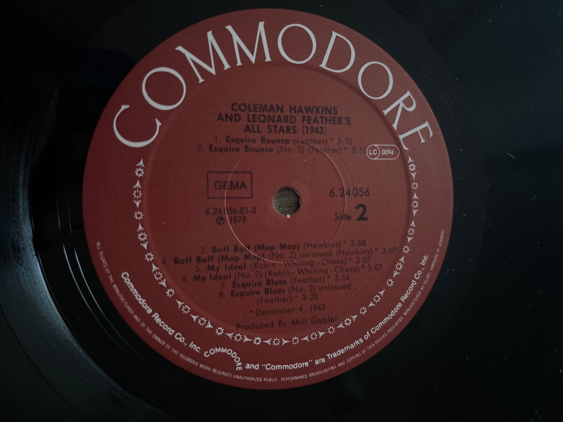 Dischi in vinile: S1266/Coleman Hawkins LP, Commodore Classics – Usato da Frutigen venduto da Philippe_jsp 2