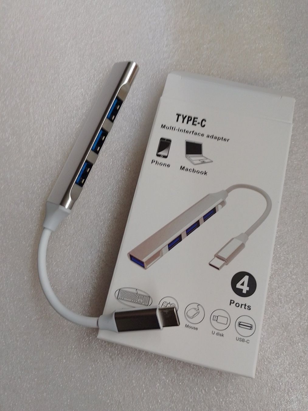 Hub & Switch: Type C to USB Hub 4 port – Nuovo e nell'imballaggio originale da Ermatingen venduto da rik4rdo 3