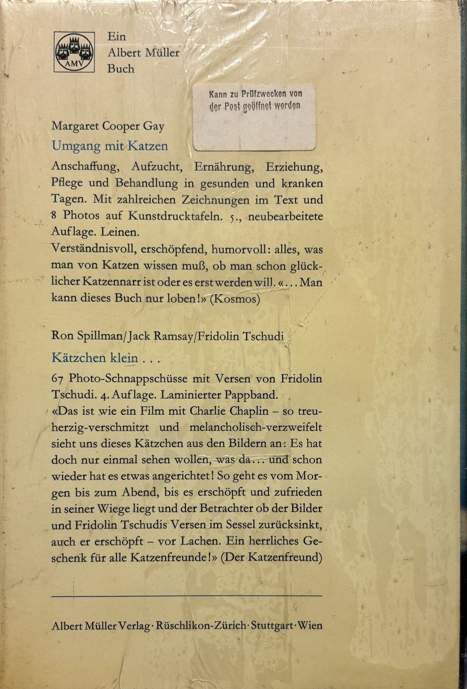 Libri: Deine Katze und du – Nuovo e nell'imballaggio originale da Sarnen venduto da Livres 1