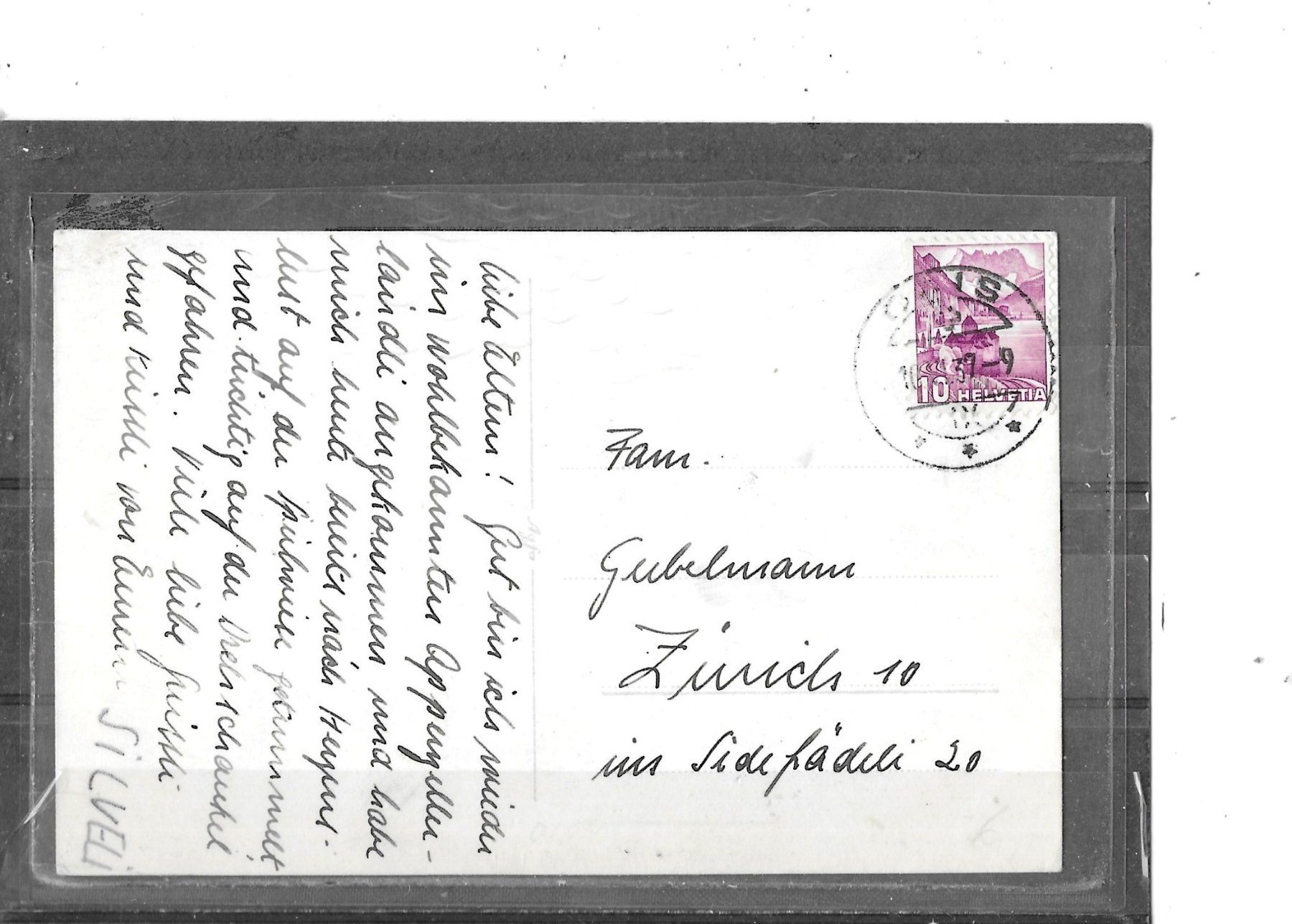 Cartoline postali: AR Gais ? 1937 Privathaus ? – Usato da Schocherswil venduto da Wilare 1
