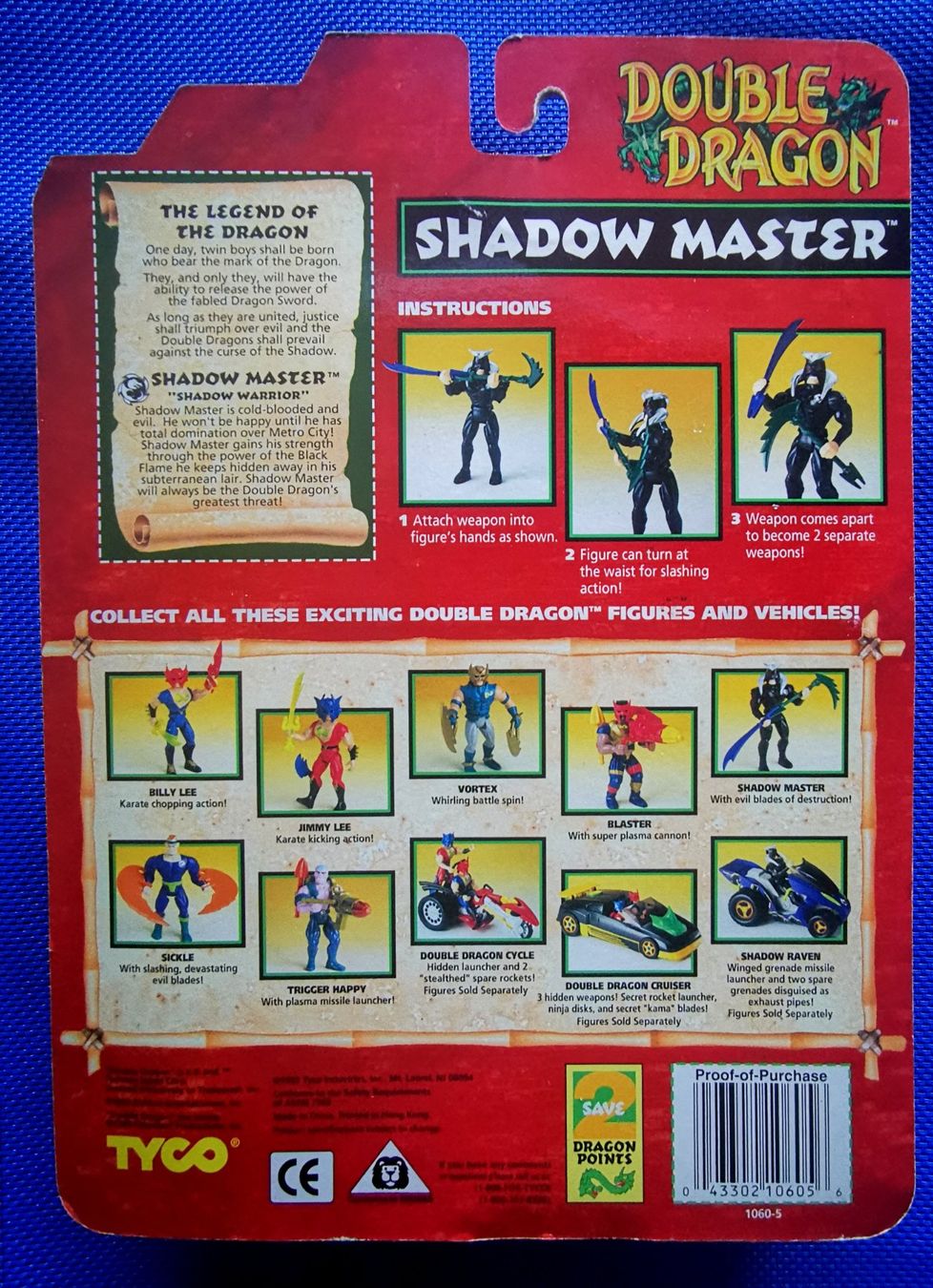 Statuette: Shadow Master 1993 Vintage Action Figur Double Dragon Tyco – Nuovo e nell'imballaggio originale da Rorschach venduto da Actionvintage789 1