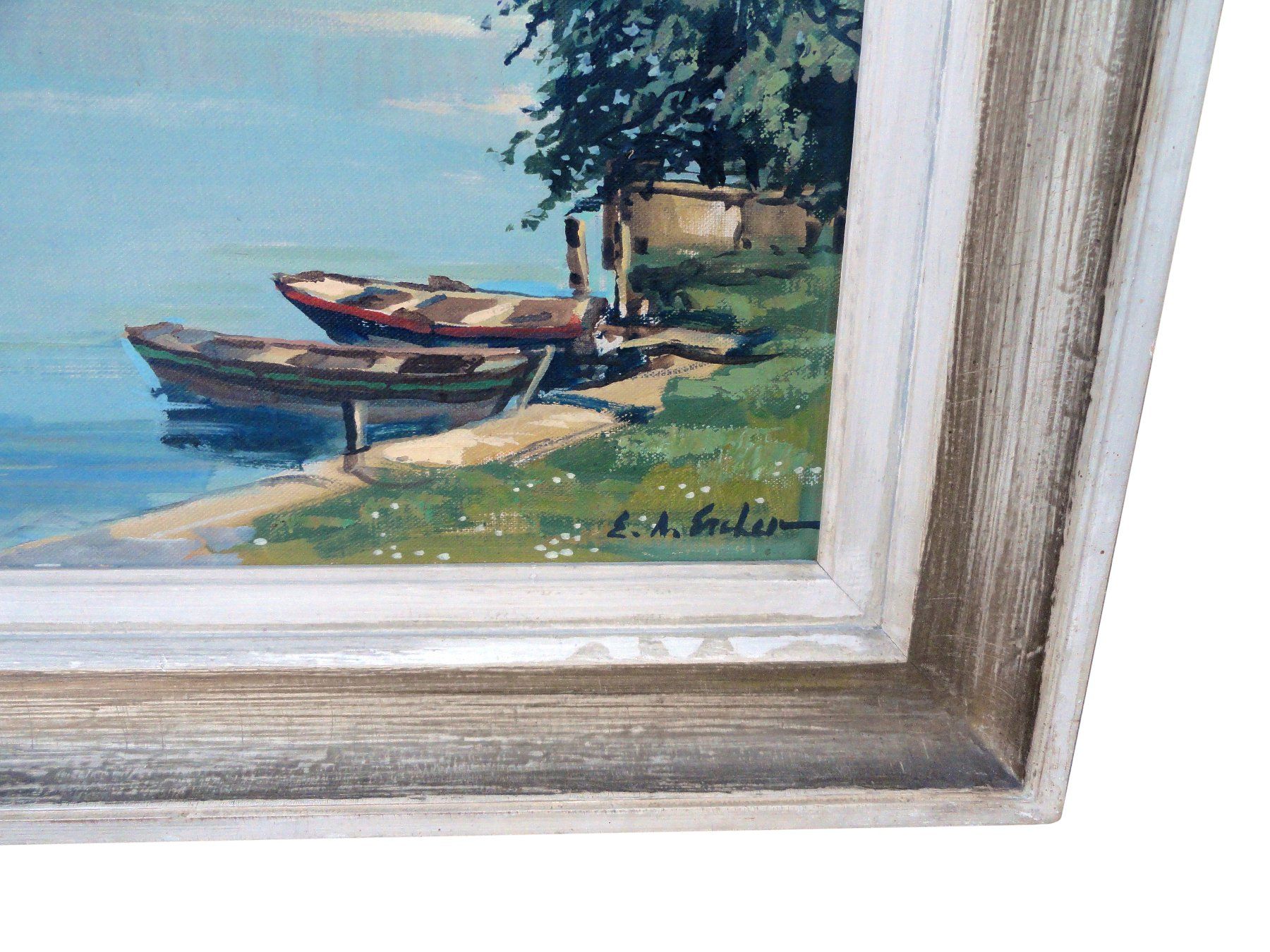 Tableaux: Gemälde "Schiff auf dem See" – D'occasion à Schaffhausen par Golom01 1