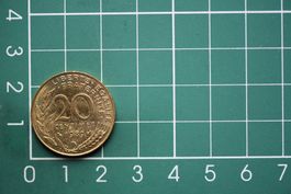 währung francaise 20 centimes 1989