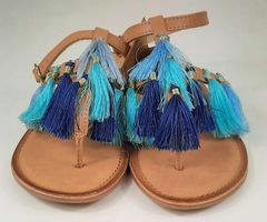 GIOSEPPO Schöne Sommer Sandalen Mit Farbige Fransen Gr.36