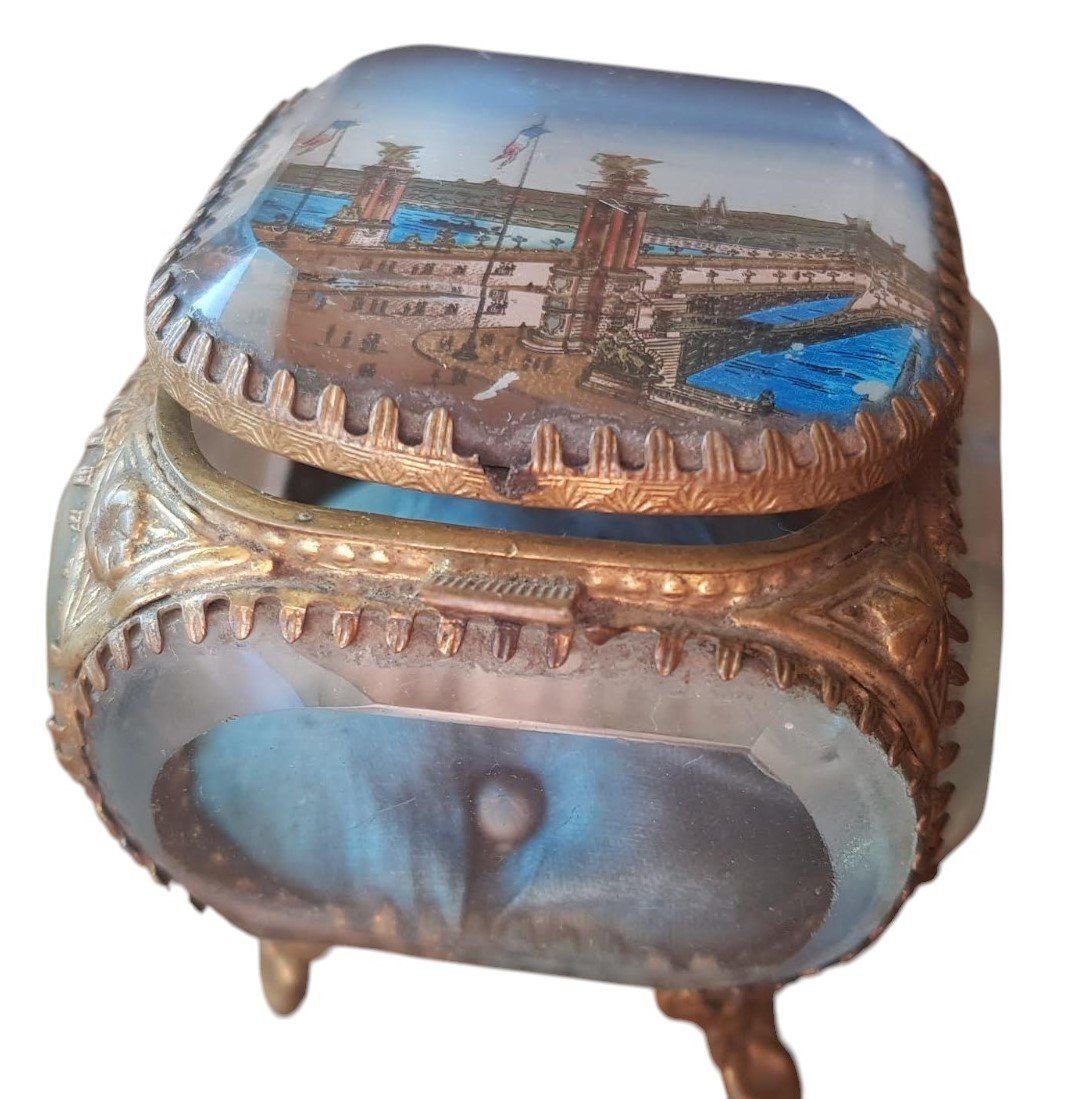 Barattoli: Schmuckschatulle Glas Paris 1900 – Usato da Mörschwil venduto da antiksalon 2