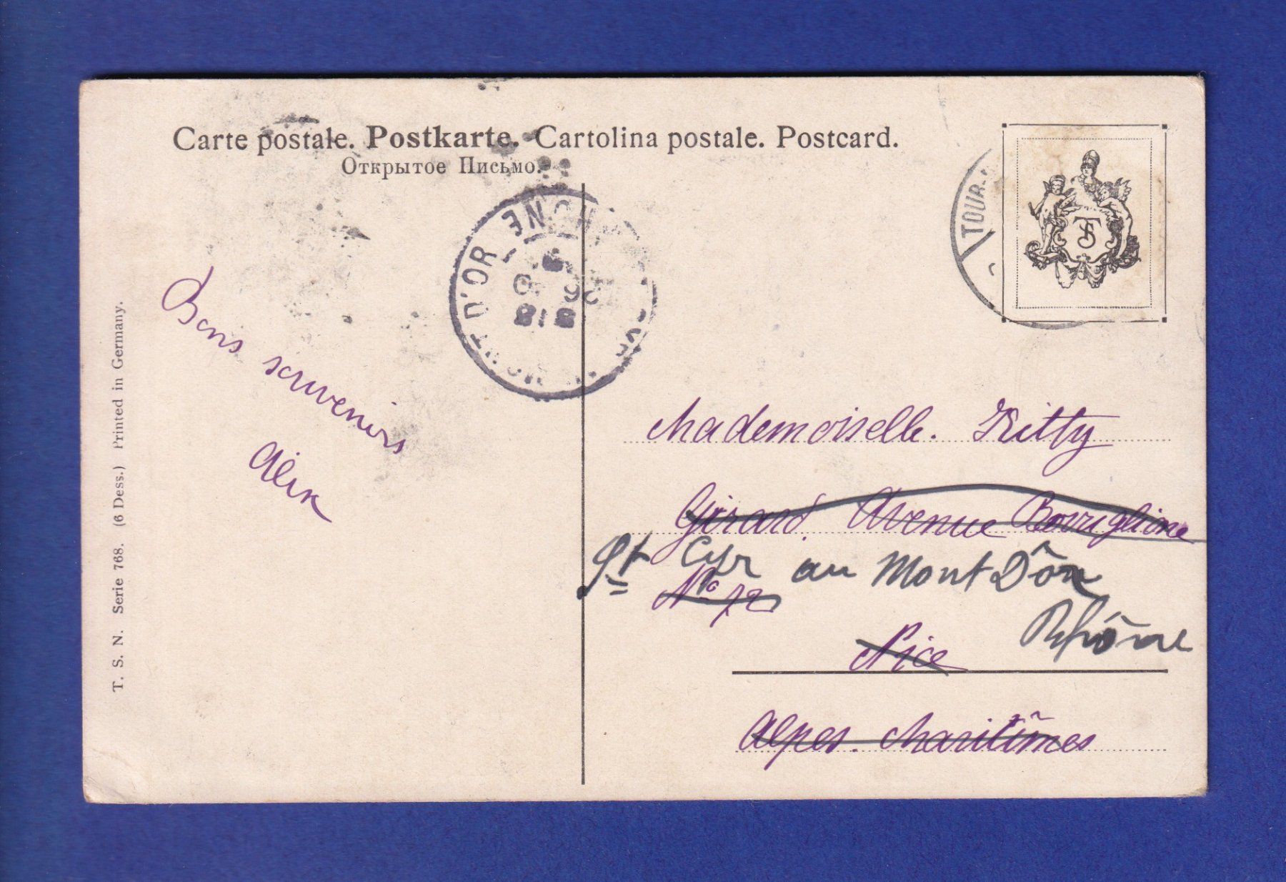 Cartoline postali: CHAT - 2 chats – Usato da Pully venduto da nicecards-shop 1